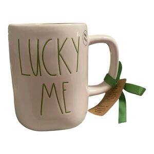 Rae Dunn “Lucky Me” Double-Sided Mug – New with Tag